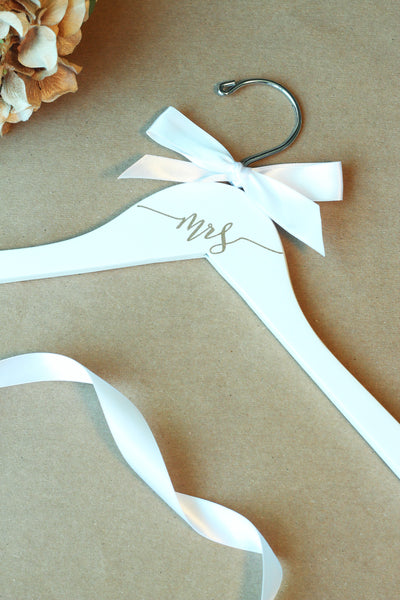 Mrs Bride Decal Hanger, Mrs Gift