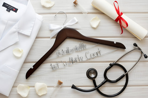 First White Coat Personalized Hanger