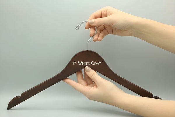 First White Coat Engraved Hanger, Pharmacist, Graduation Gift