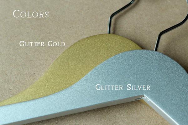 Glitter Gold or Silver Bridal Hanger