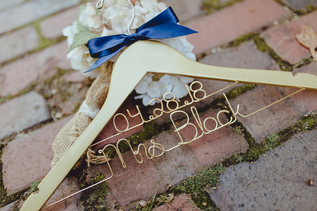Glitter Gold or Silver Bridal Hanger Glitter Gold or Silver Bridal Hanger