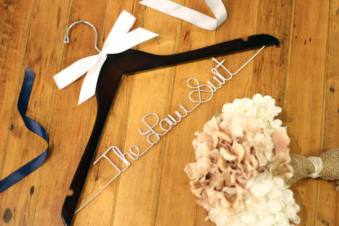 Law Suit Personalized Hanger