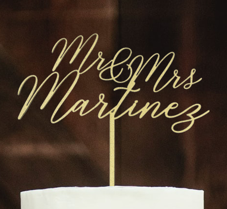 Personalized Wedding Cake Topper