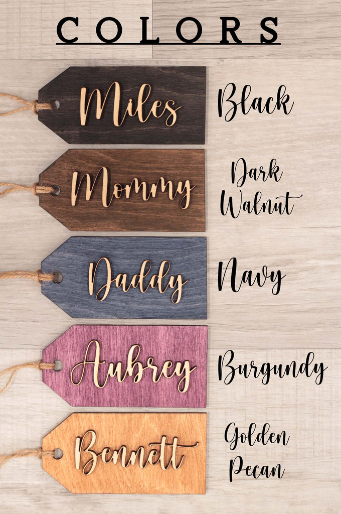 Wooden Stocking Tags – Grand Love Designs, LLC